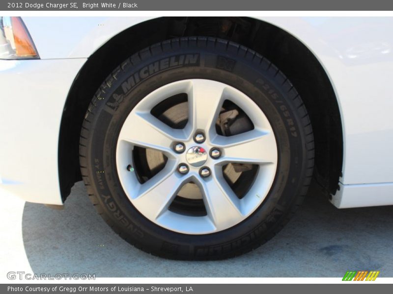 Bright White / Black 2012 Dodge Charger SE