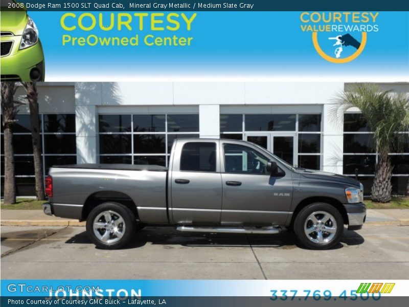 Mineral Gray Metallic / Medium Slate Gray 2008 Dodge Ram 1500 SLT Quad Cab