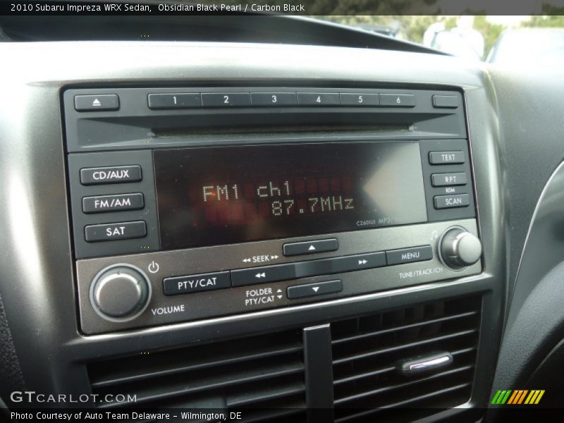 Audio System of 2010 Impreza WRX Sedan