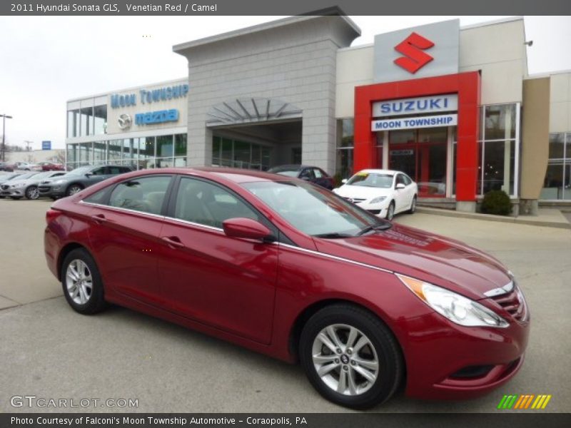 Venetian Red / Camel 2011 Hyundai Sonata GLS