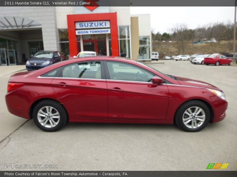 Venetian Red / Camel 2011 Hyundai Sonata GLS