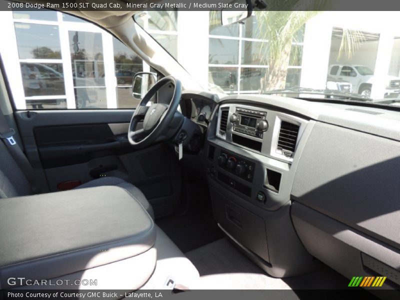 Mineral Gray Metallic / Medium Slate Gray 2008 Dodge Ram 1500 SLT Quad Cab