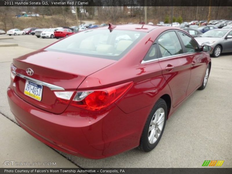 Venetian Red / Camel 2011 Hyundai Sonata GLS