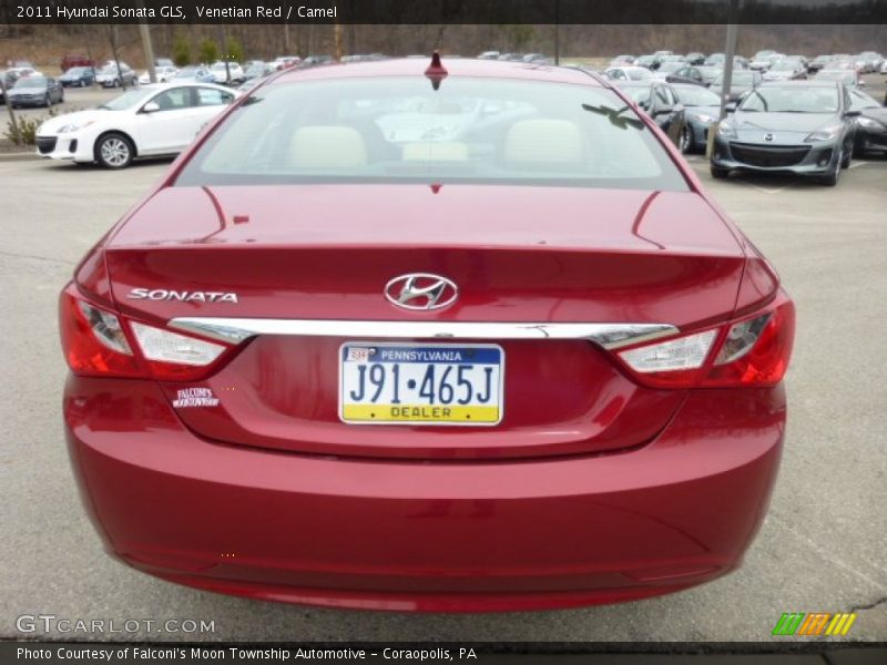 Venetian Red / Camel 2011 Hyundai Sonata GLS