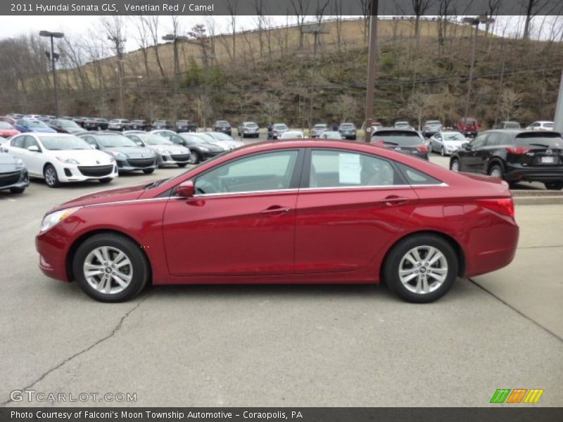 Venetian Red / Camel 2011 Hyundai Sonata GLS