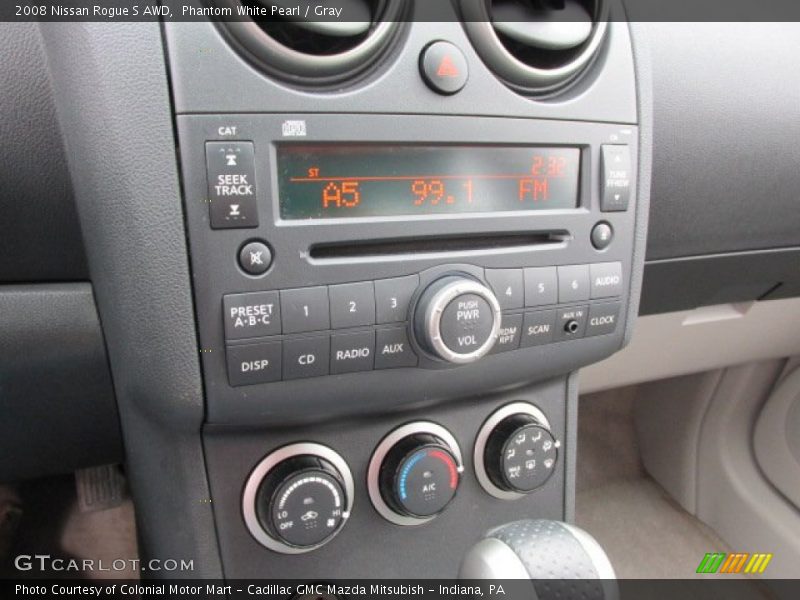 Controls of 2008 Rogue S AWD