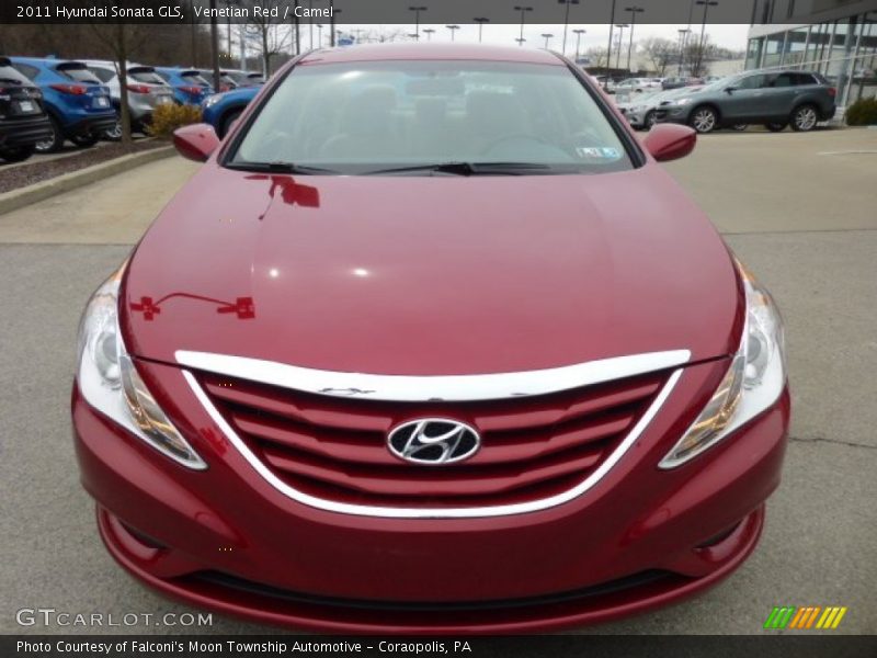 Venetian Red / Camel 2011 Hyundai Sonata GLS