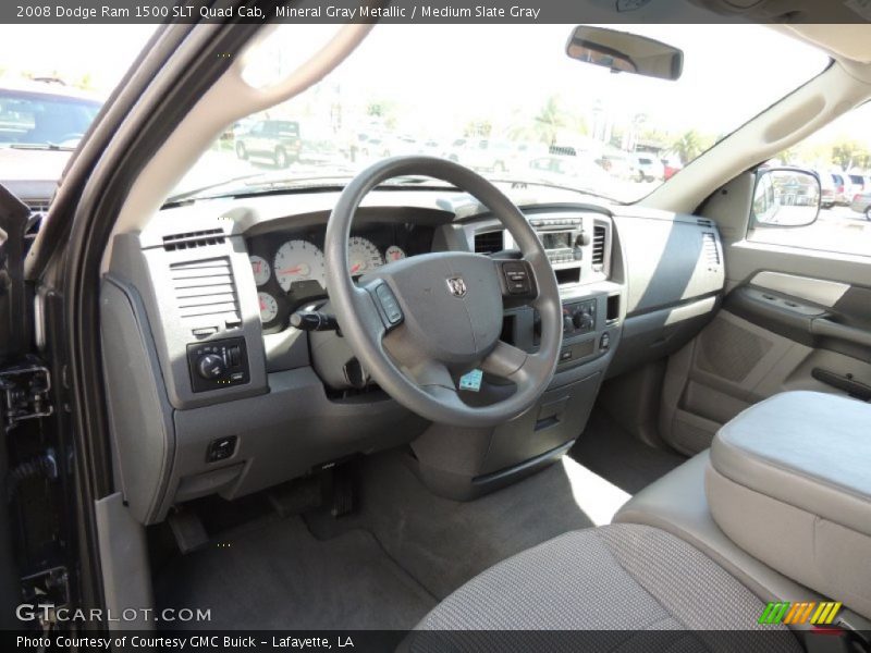 Medium Slate Gray Interior - 2008 Ram 1500 SLT Quad Cab 
