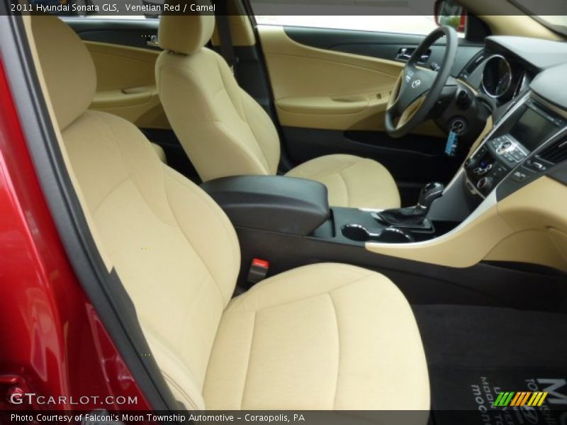 Venetian Red / Camel 2011 Hyundai Sonata GLS