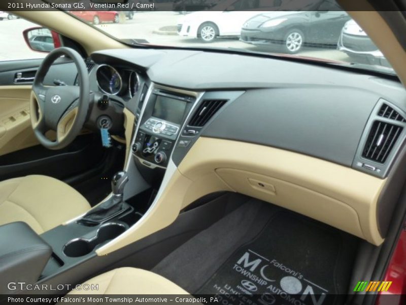 Venetian Red / Camel 2011 Hyundai Sonata GLS