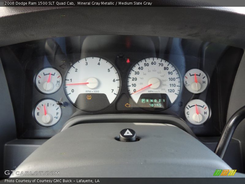  2008 Ram 1500 SLT Quad Cab SLT Quad Cab Gauges