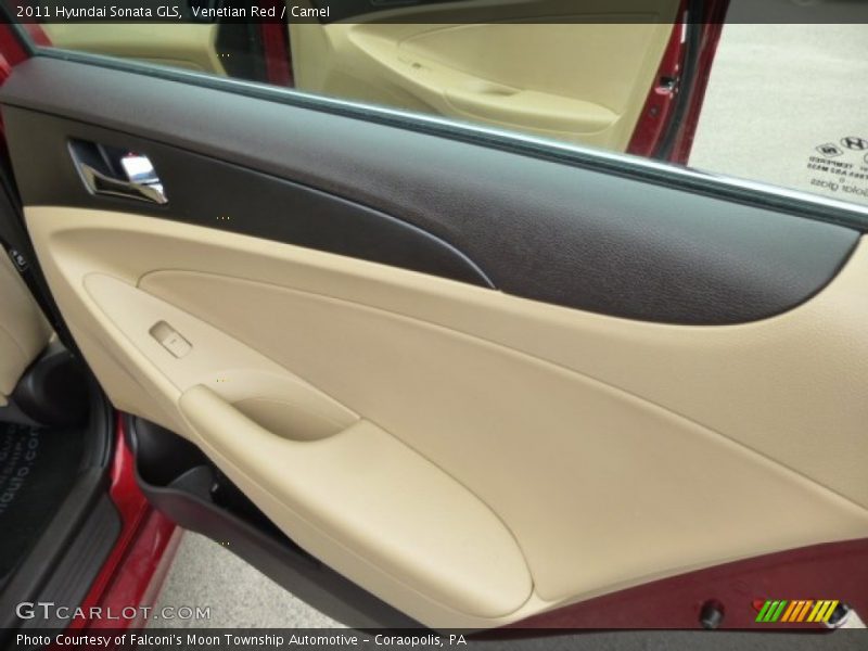 Venetian Red / Camel 2011 Hyundai Sonata GLS