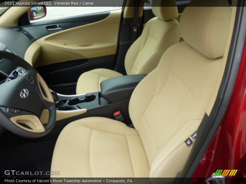 Venetian Red / Camel 2011 Hyundai Sonata GLS
