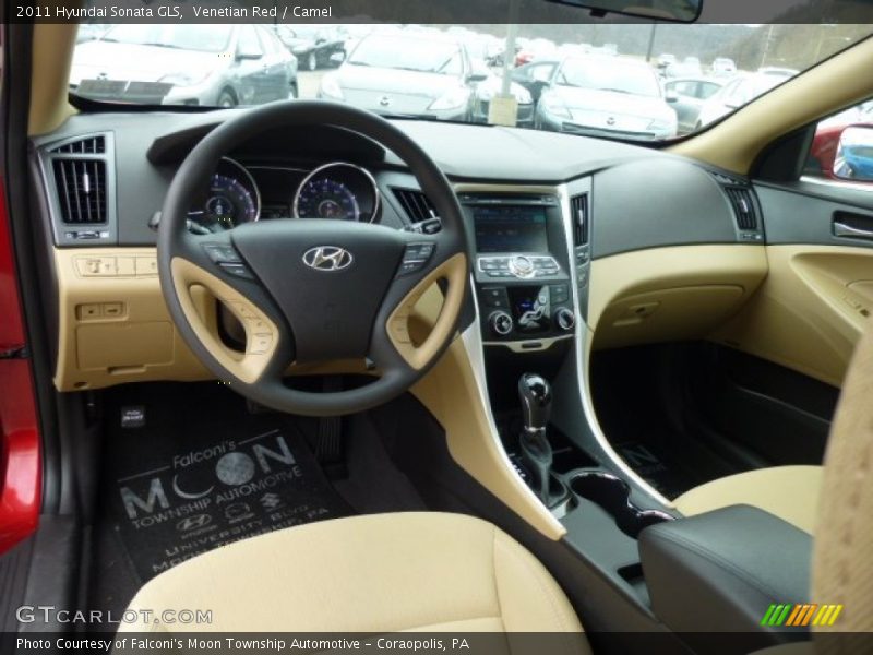 Venetian Red / Camel 2011 Hyundai Sonata GLS
