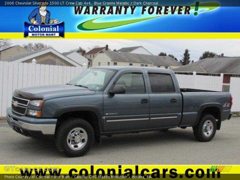 Blue Granite Metallic / Dark Charcoal 2006 Chevrolet Silverado 1500 LT Crew Cab 4x4
