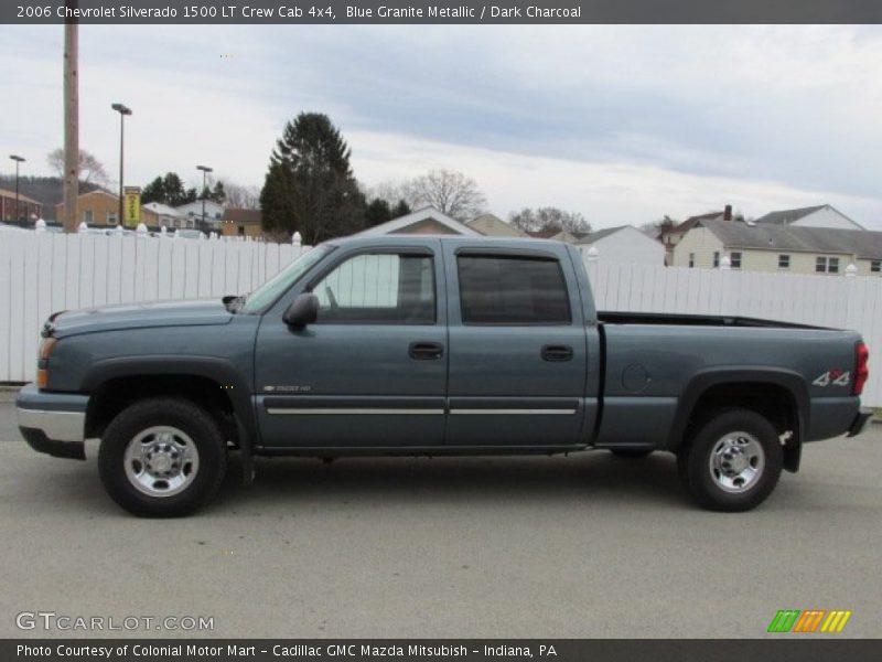 Blue Granite Metallic / Dark Charcoal 2006 Chevrolet Silverado 1500 LT Crew Cab 4x4