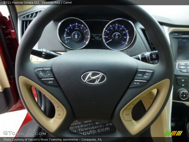 Venetian Red / Camel 2011 Hyundai Sonata GLS