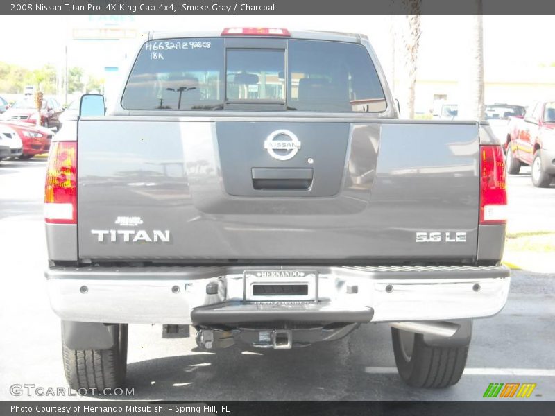 Smoke Gray / Charcoal 2008 Nissan Titan Pro-4X King Cab 4x4