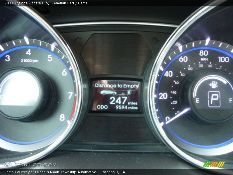 Venetian Red / Camel 2011 Hyundai Sonata GLS