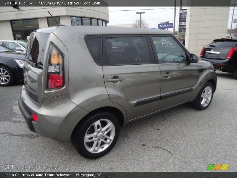 Titanium Gray / Black Soul Logo Cloth 2011 Kia Soul +
