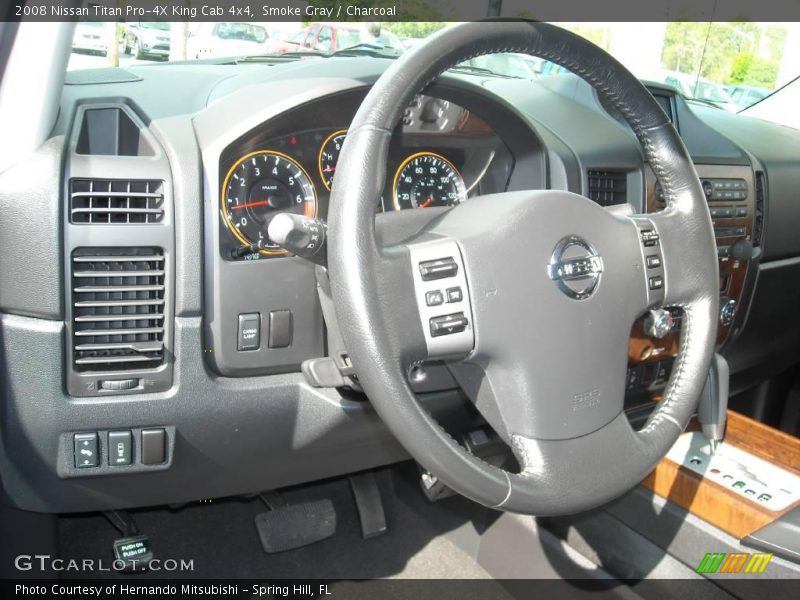 Smoke Gray / Charcoal 2008 Nissan Titan Pro-4X King Cab 4x4