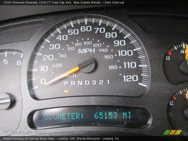 Blue Granite Metallic / Dark Charcoal 2006 Chevrolet Silverado 1500 LT Crew Cab 4x4