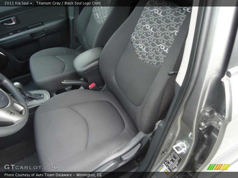 Titanium Gray / Black Soul Logo Cloth 2011 Kia Soul +