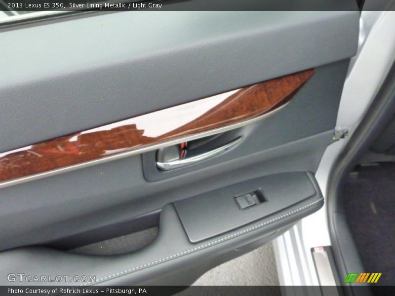 Silver Lining Metallic / Light Gray 2013 Lexus ES 350