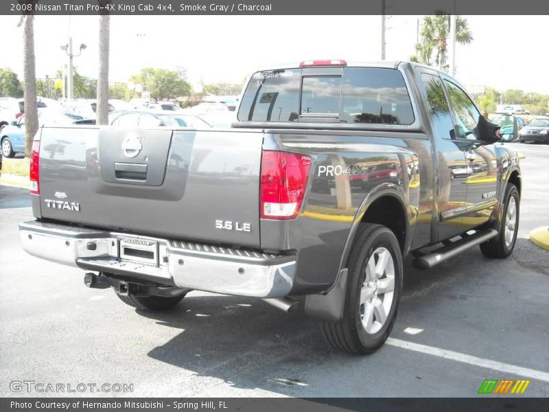 Smoke Gray / Charcoal 2008 Nissan Titan Pro-4X King Cab 4x4