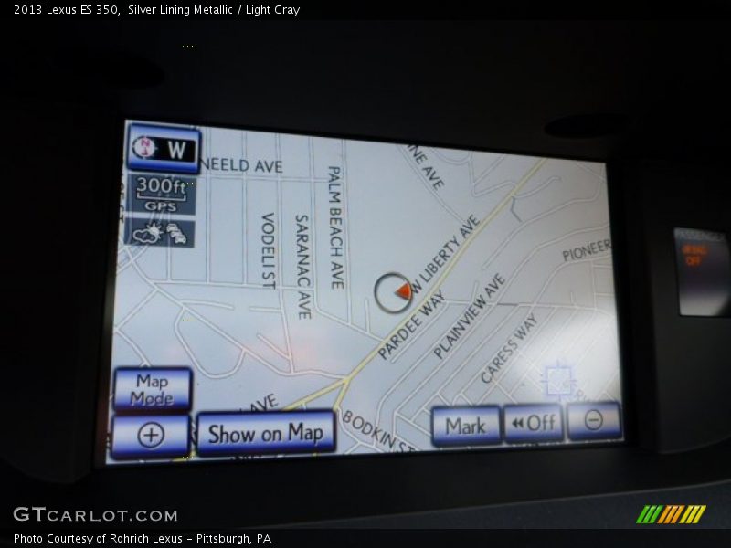 Silver Lining Metallic / Light Gray 2013 Lexus ES 350