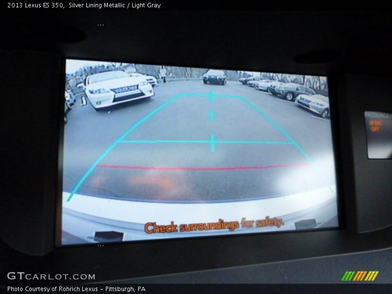 Silver Lining Metallic / Light Gray 2013 Lexus ES 350