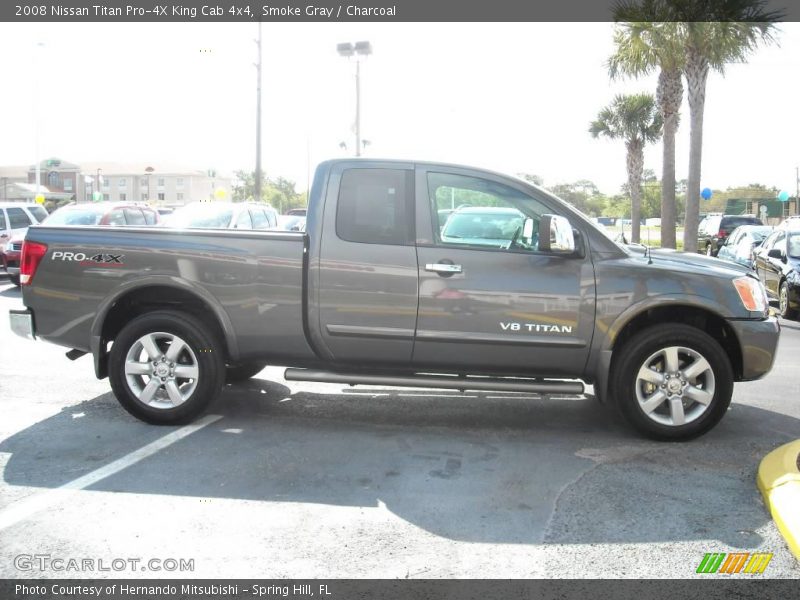 Smoke Gray / Charcoal 2008 Nissan Titan Pro-4X King Cab 4x4