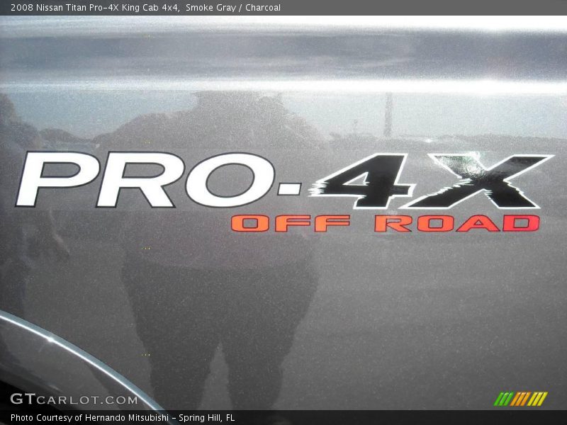 Smoke Gray / Charcoal 2008 Nissan Titan Pro-4X King Cab 4x4
