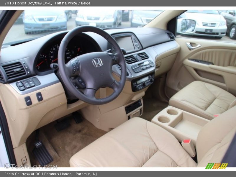 Taffeta White / Beige 2010 Honda Odyssey EX-L