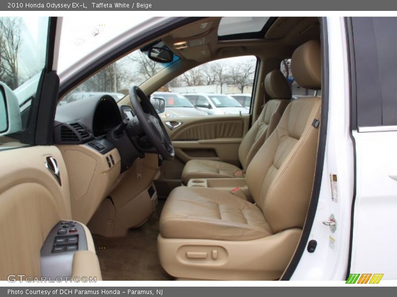 Taffeta White / Beige 2010 Honda Odyssey EX-L
