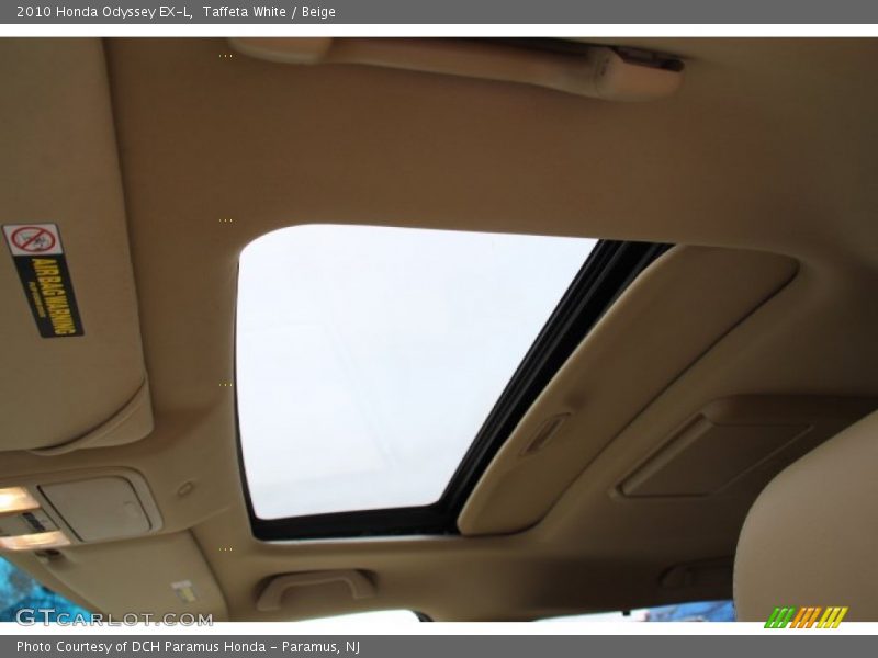 Taffeta White / Beige 2010 Honda Odyssey EX-L