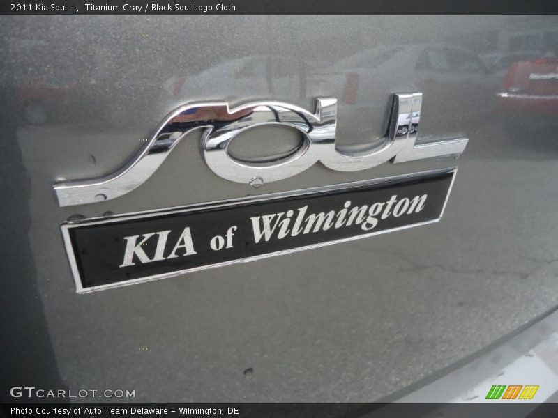 Titanium Gray / Black Soul Logo Cloth 2011 Kia Soul +