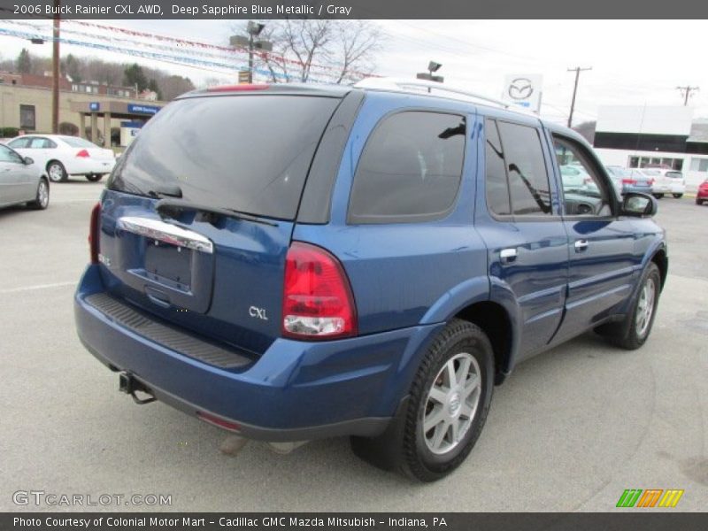 Deep Sapphire Blue Metallic / Gray 2006 Buick Rainier CXL AWD