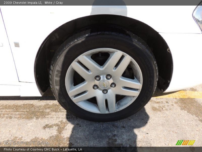 White / Gray 2009 Chevrolet Impala LS
