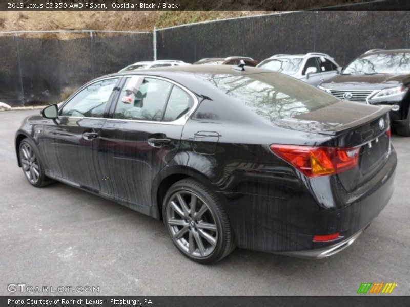 Obsidian Black / Black 2013 Lexus GS 350 AWD F Sport