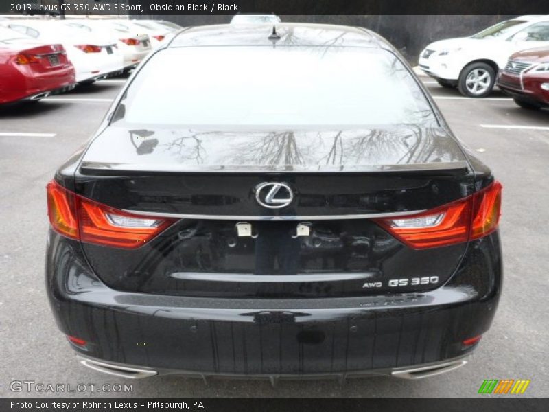 Obsidian Black / Black 2013 Lexus GS 350 AWD F Sport
