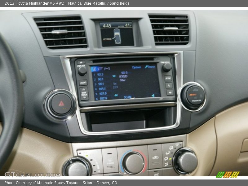 Nautical Blue Metallic / Sand Beige 2013 Toyota Highlander V6 4WD