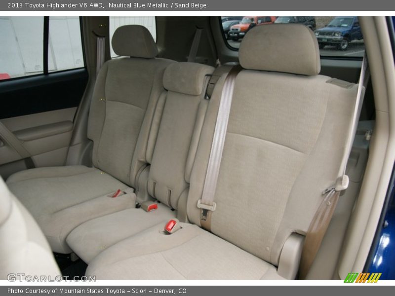 Rear Seat of 2013 Highlander V6 4WD