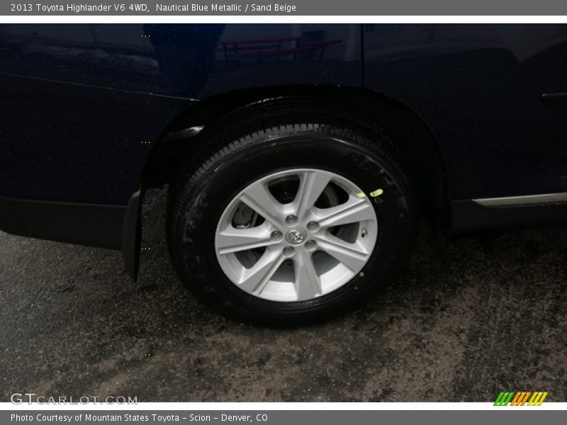 Nautical Blue Metallic / Sand Beige 2013 Toyota Highlander V6 4WD