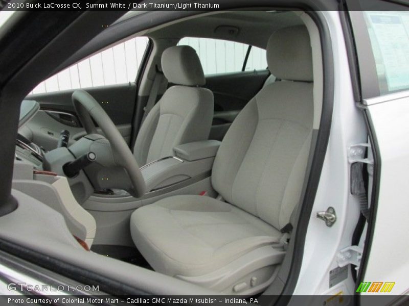 Front Seat of 2010 LaCrosse CX
