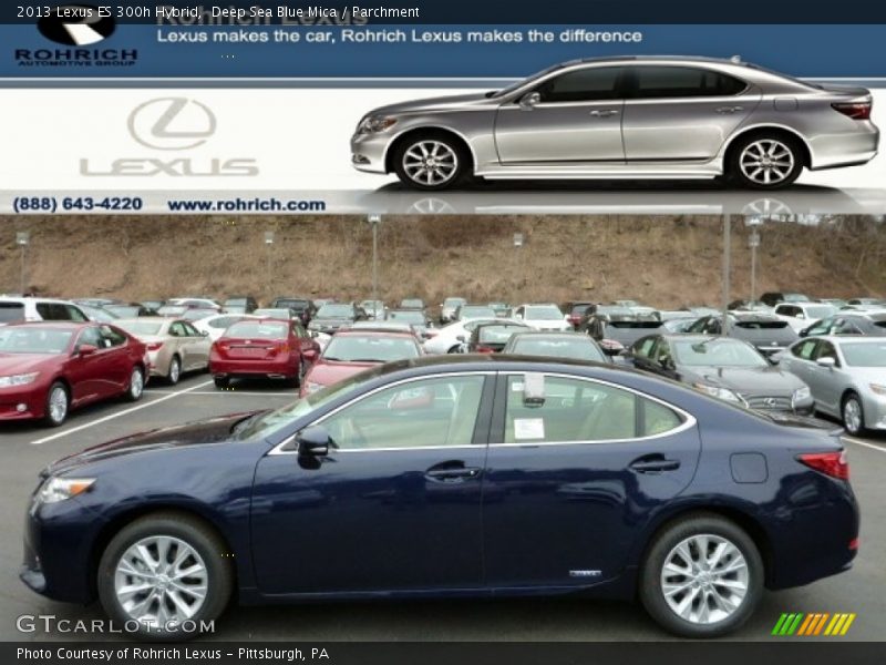 Deep Sea Blue Mica / Parchment 2013 Lexus ES 300h Hybrid