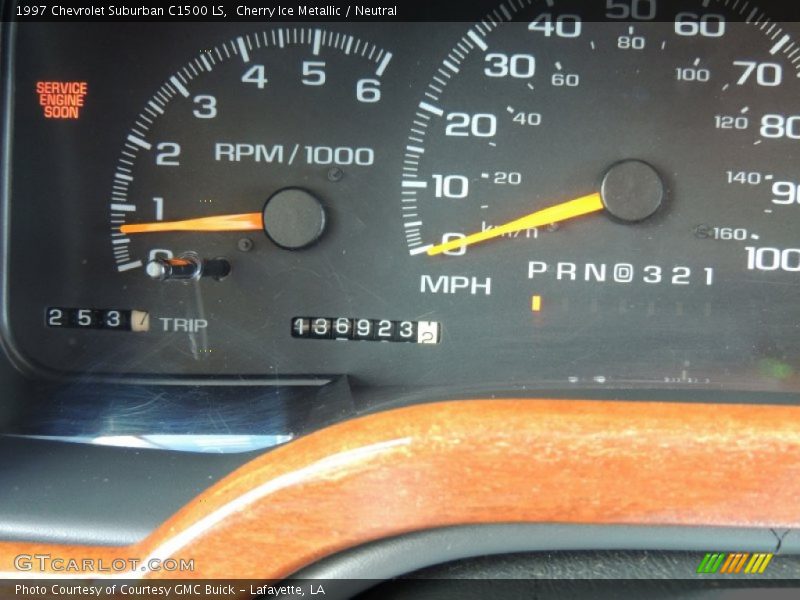 Cherry Ice Metallic / Neutral 1997 Chevrolet Suburban C1500 LS