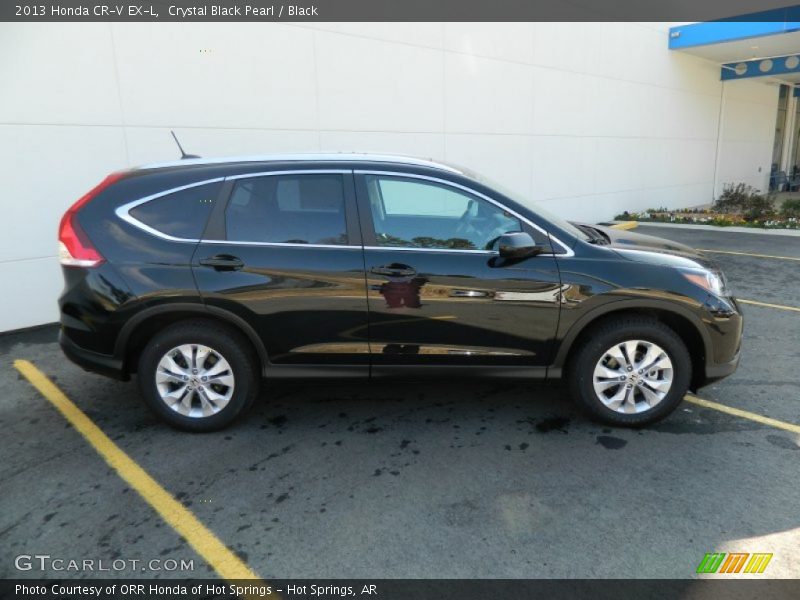 Crystal Black Pearl / Black 2013 Honda CR-V EX-L