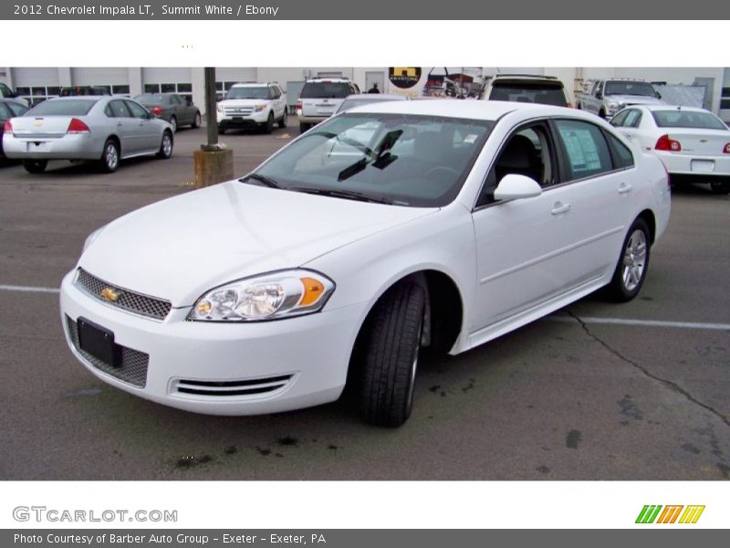 Summit White / Ebony 2012 Chevrolet Impala LT