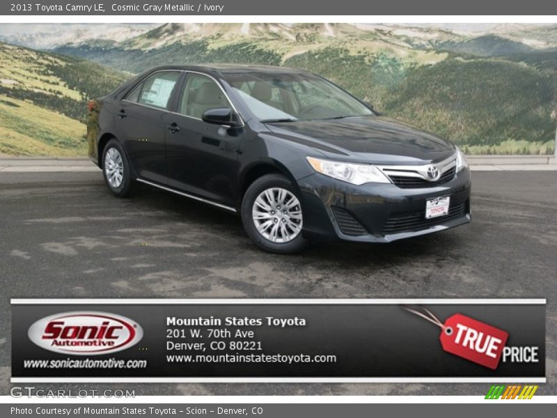Cosmic Gray Metallic / Ivory 2013 Toyota Camry LE